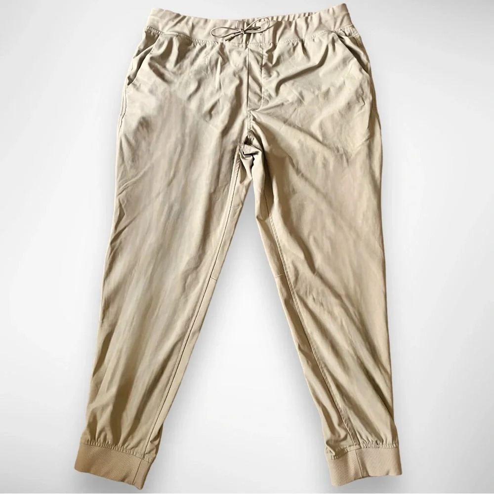 ALFANI Men's Regular Fit Performance Tech Beige Joggers‎ XL | EUC